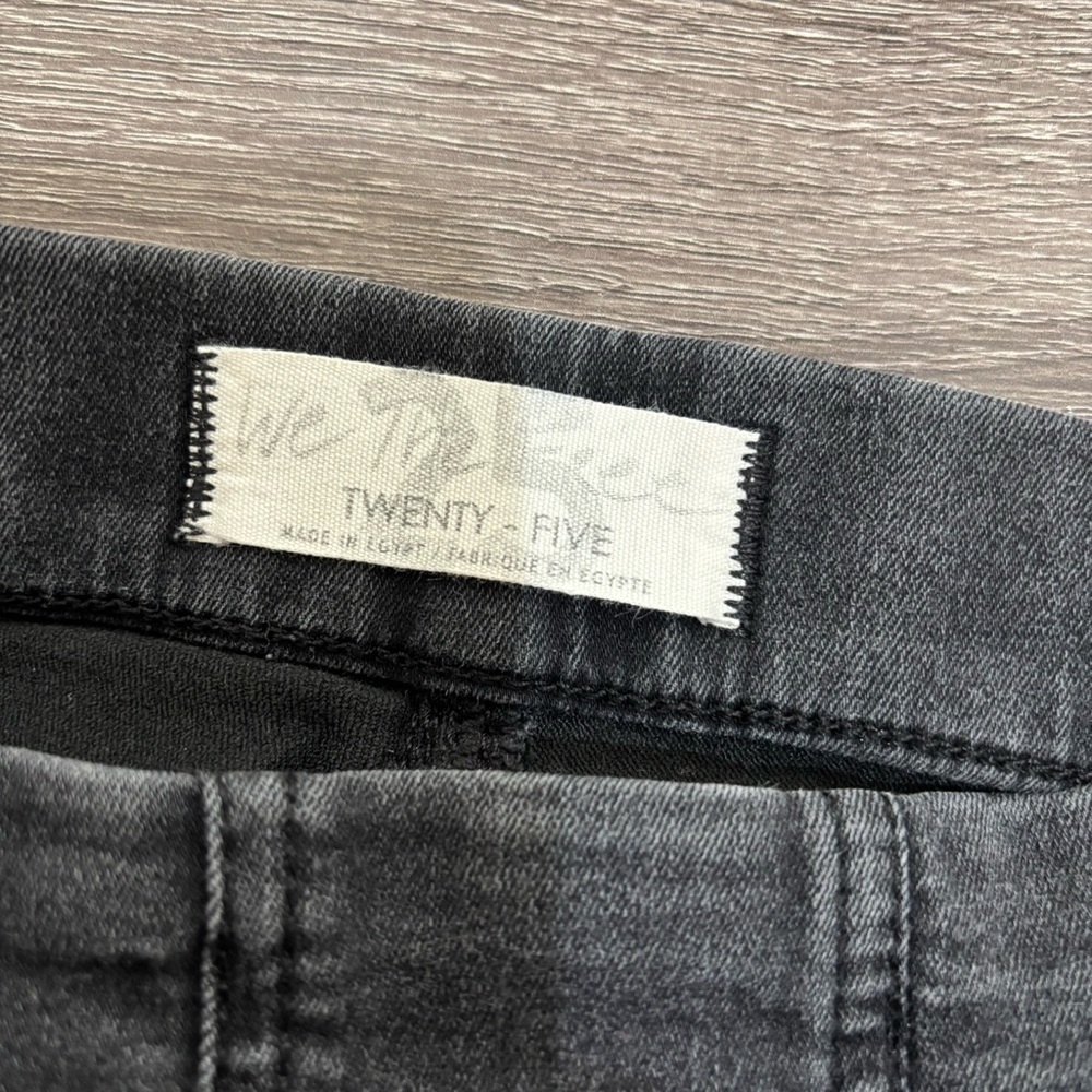 Free People | We the Free Feel Alright Pull On Skinny Jeans in Rinse Black Sz 25 - Picture 9 of 11